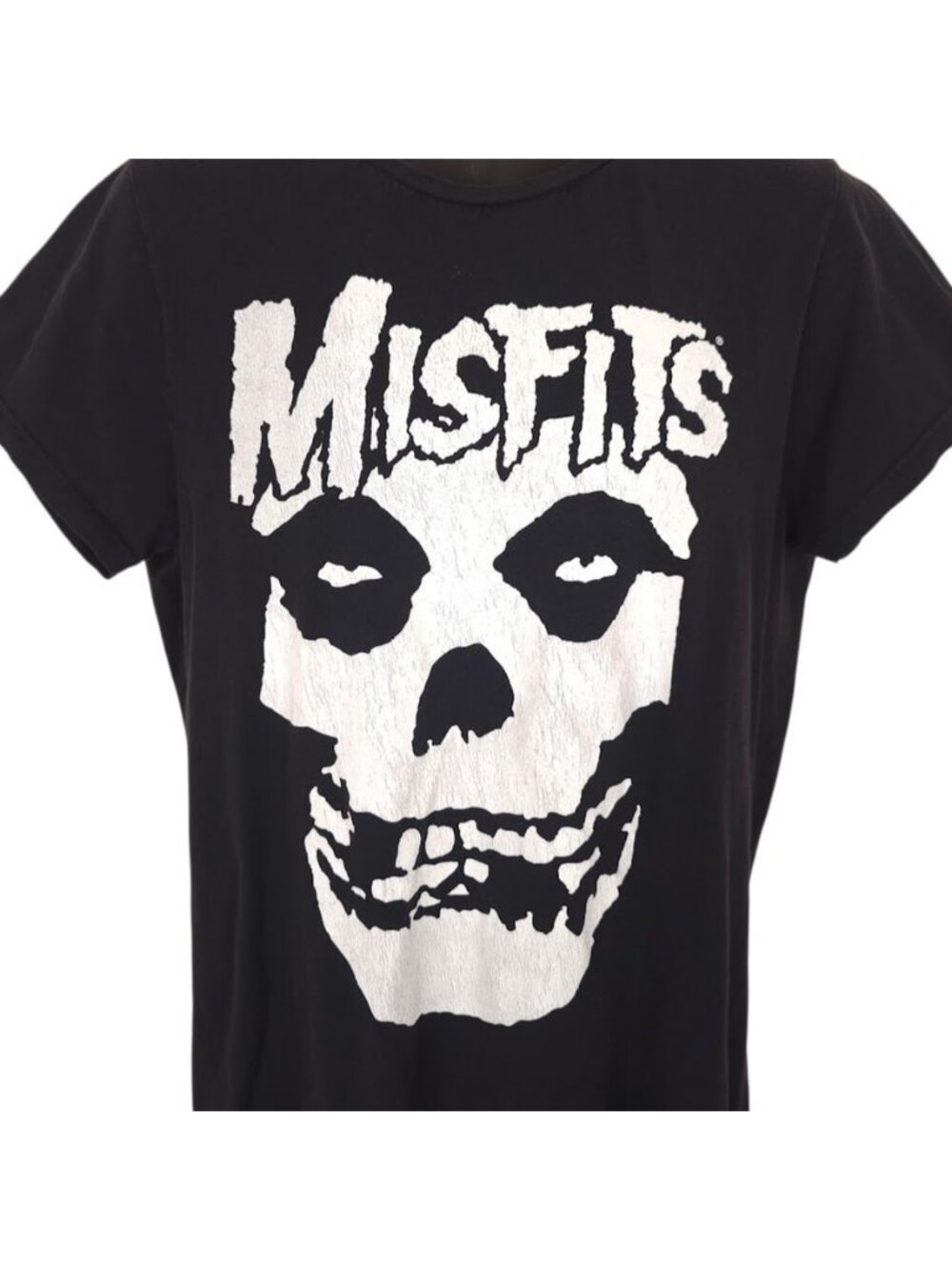 Misfits T Shirt Womens Size Large Black Punk Band Tee Glenn Danzig